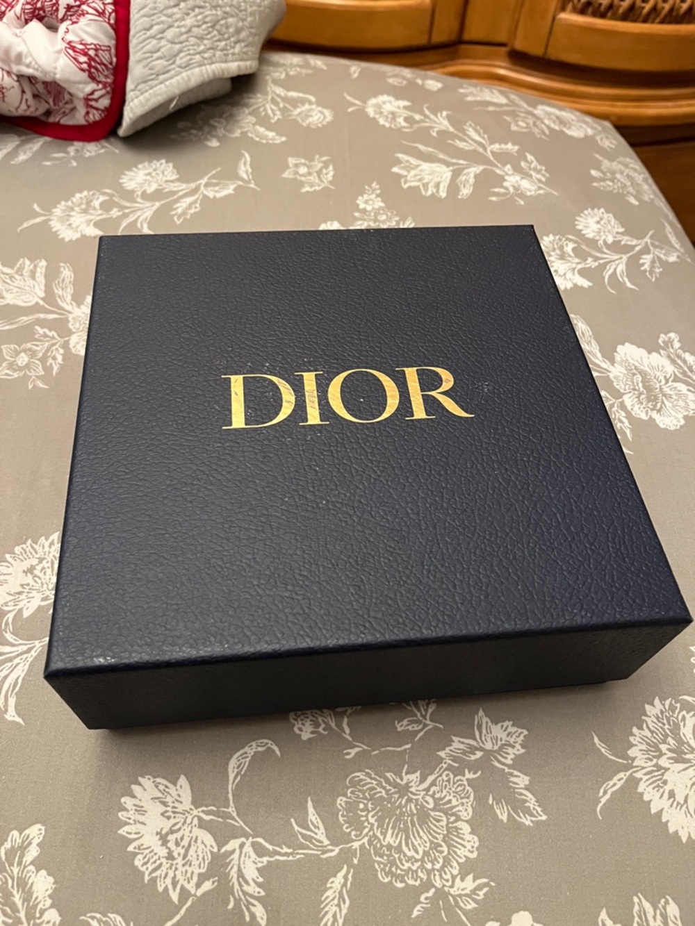 Dior Navy Blue Box with Gold Logo